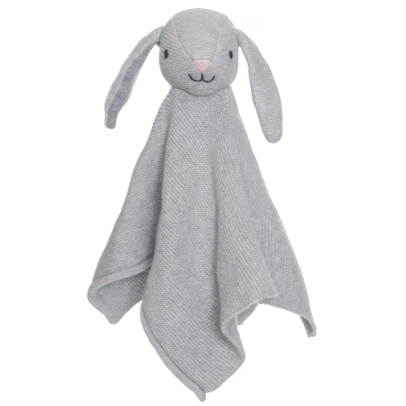 Teddykompaniet Organic Snuttefilt Kanin Stickad (Grå)