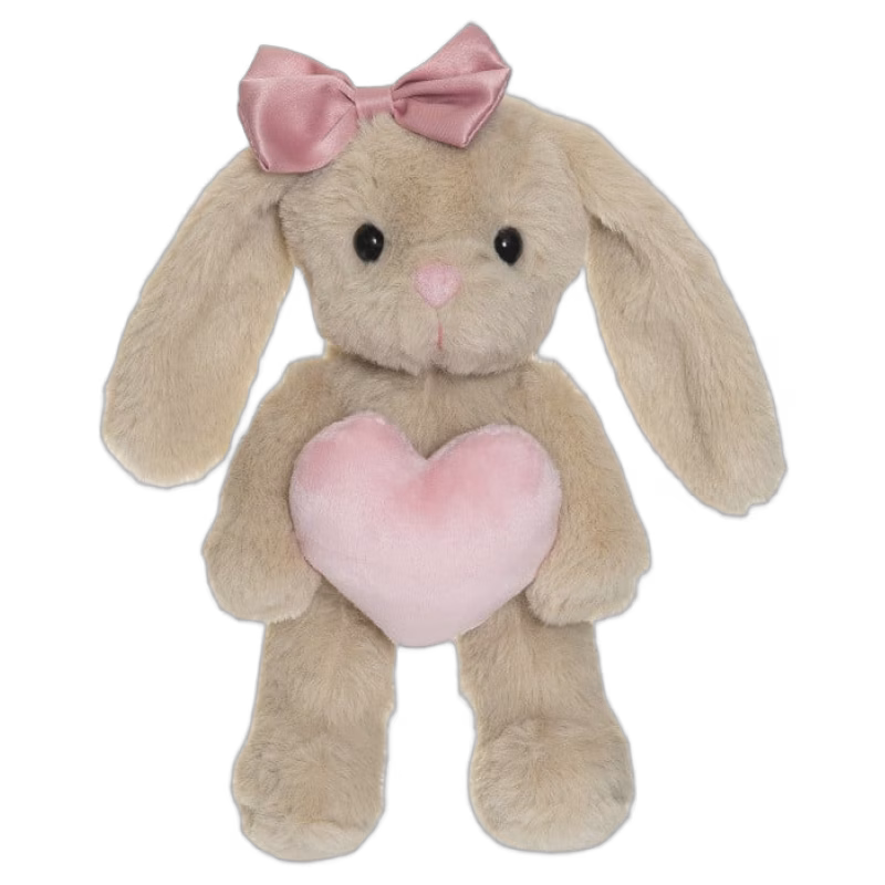 Teddykompaniet Tyra Kanin med hjärta 20 cm (Beige)