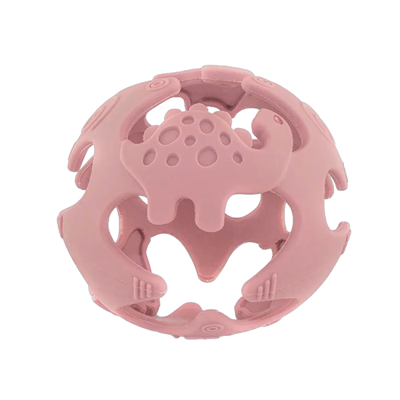 Tiny Tot Bitleksak Boll Silikon Rosa