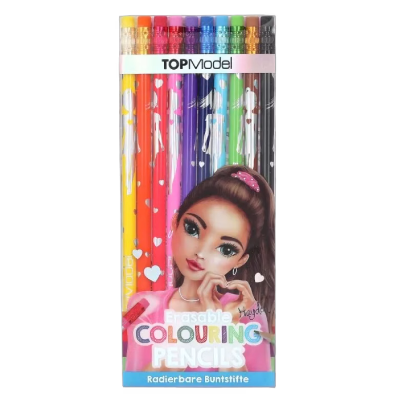 TOPModel Färgpennor med sudd 10-pack