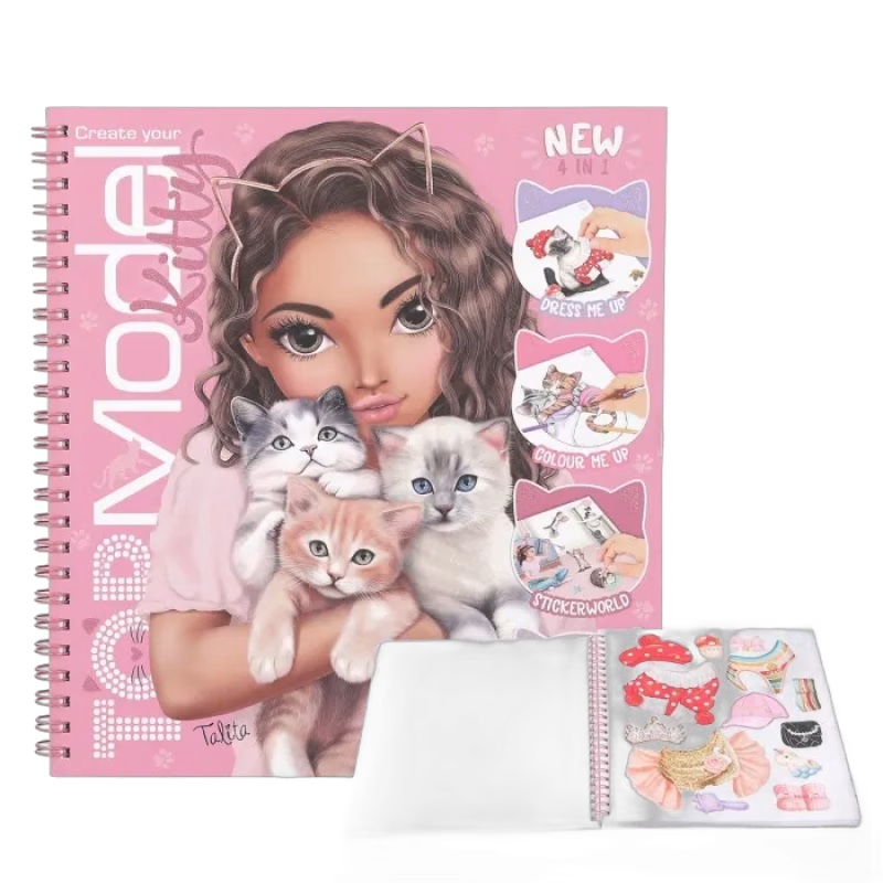 TOPModel Kitty Pysselbok