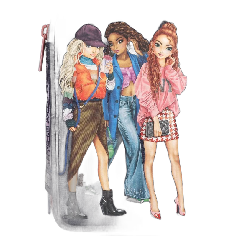 TOPModel Trippelpennfodral City Girls