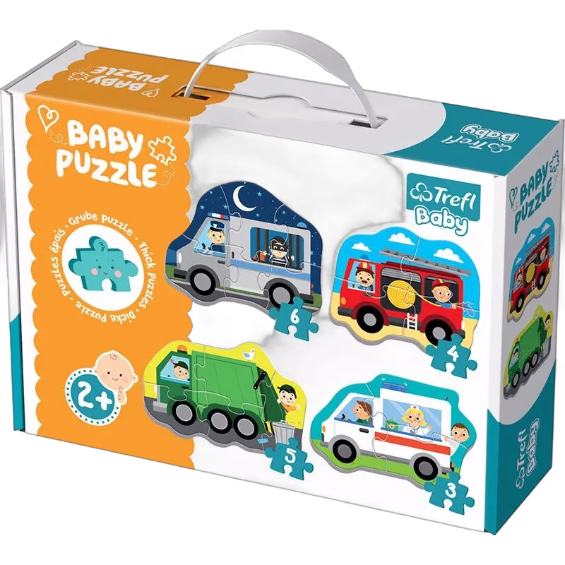 Trefl babypussel, yrkesfordon