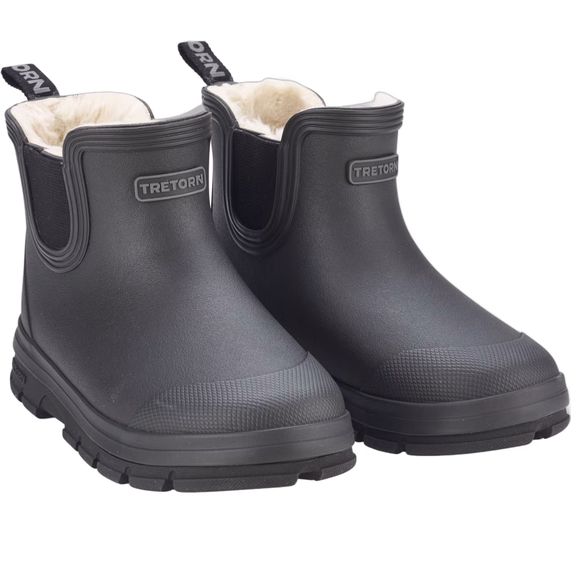 Tretorn Aktiv Chelsea Fodrade Gummistövlar, Black 38