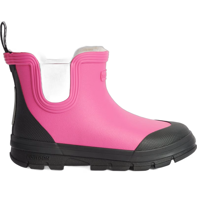 Tretorn Aktiv Chelsea Fodrade Gummistövlar, Carmine Pink, 28