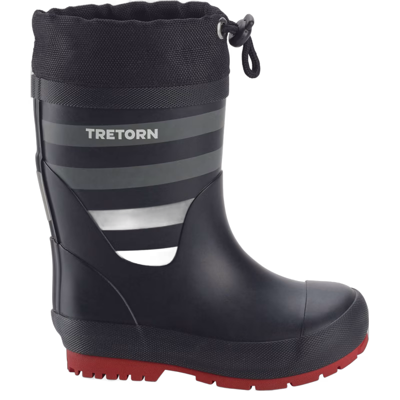 Tretorn Gränna Vinter Fodrade Gummistövlar, Black/Grey, 31