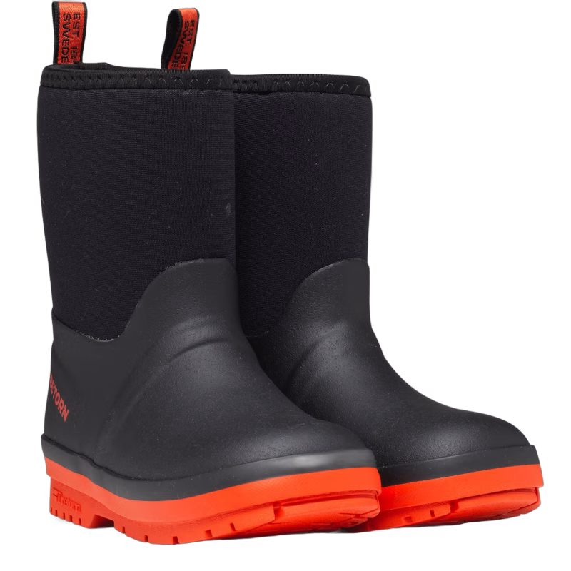 Tretorn Kuling Neoprene Fodrade Gummistövlar, Black/Burnt Henna, 34