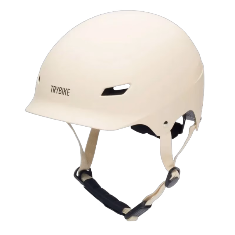 Trybike Cykelhjälm 51-56 cm (Creme)