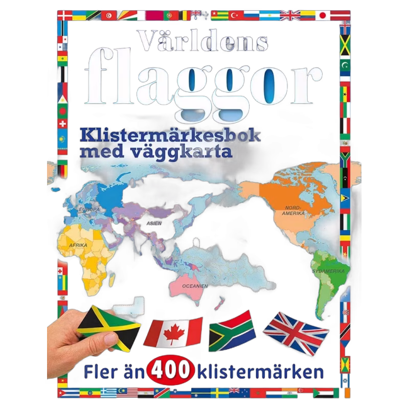 Tukan Förlag Klistermärkesbok - Världens flaggor
