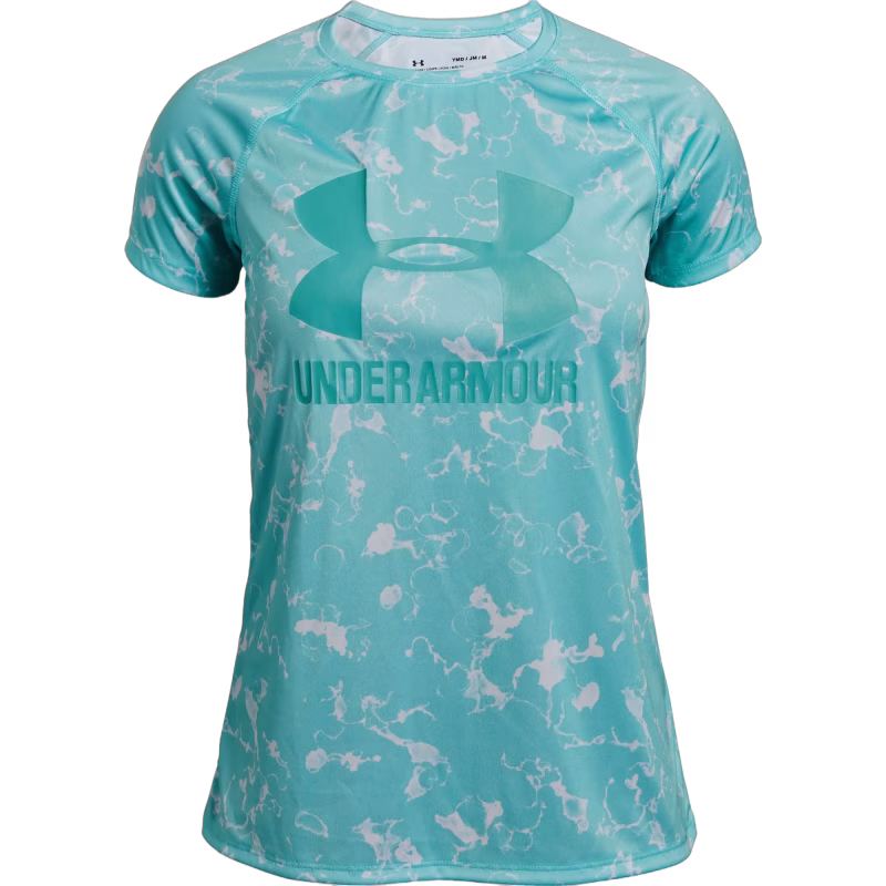 Under Armour Big Logo Tee Novelty SS Träningströja, Neo Turquoise S