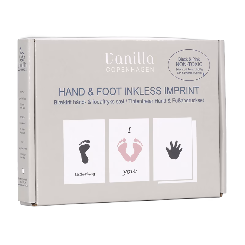 Vanilla COPENHAGEN Hand- och fotavtryck 2-pack Rosa/Svart