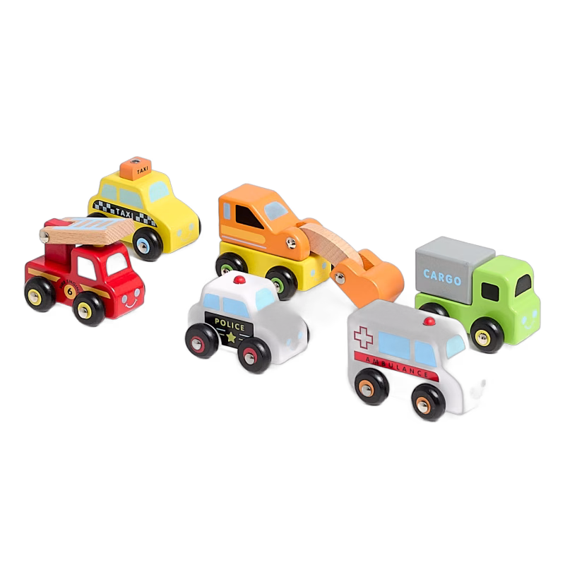 VIGA Mini Fordonsset 6 st