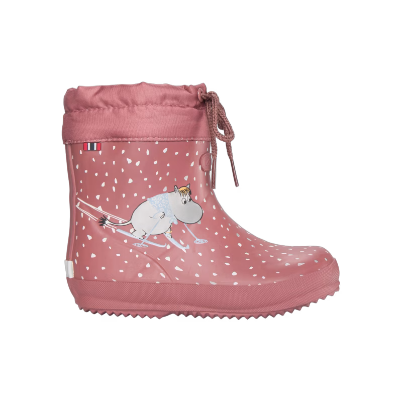 Viking Alv Indie Moomin Fodrade Gummistövlar, Peach, 26