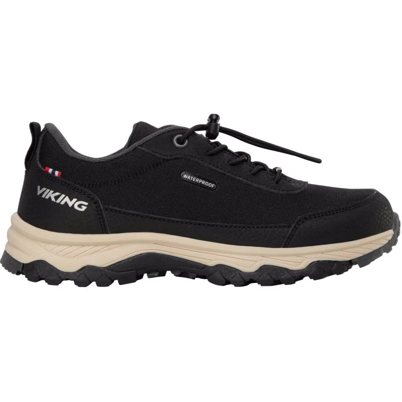 Viking Crude Low WP Sneakers, Black/Charcoal, 31