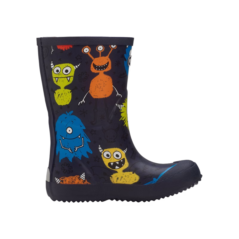 Viking Indie Print Gummistövlar, Navy/Multi, 31