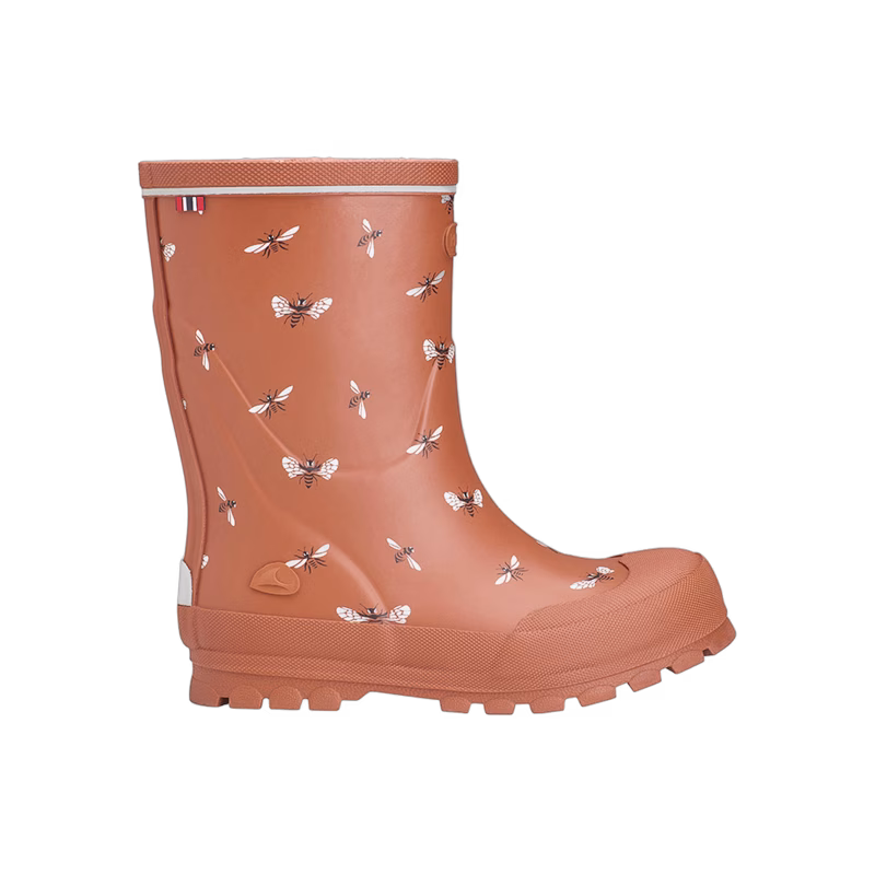 Viking Jolly Print Gummistövlar, Cognac/White, 36 - Bäst i test