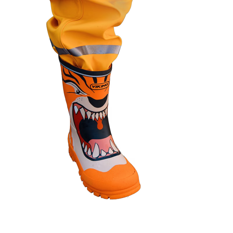 Viking Jolly Print Gummistövlar, Orange, 31