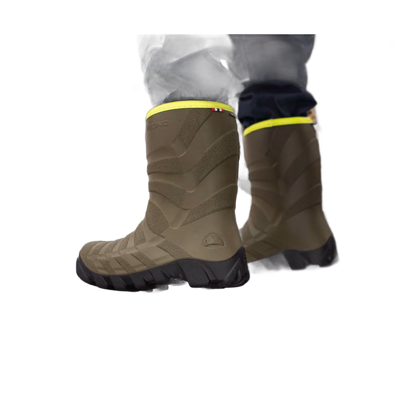 Viking Ultra Fodrade Gummistövlar, Khaki/Svart, 22