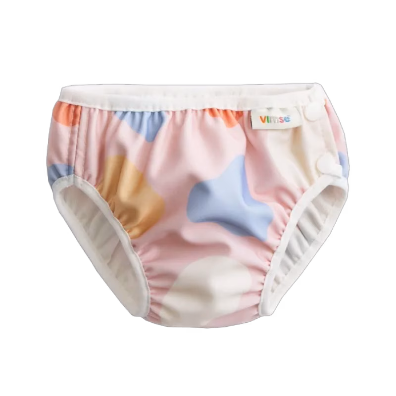 Vimse Badblöja M 7-10kg (Pink shapes)