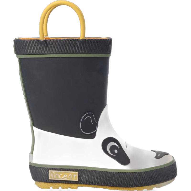 Vincent Panda Gummistövlar, Black/White, 27