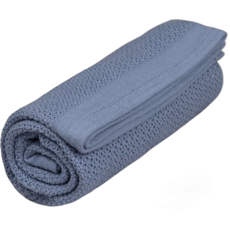 Vinter &  Bloom Soft Grid Gallerfilt, Denim Blue