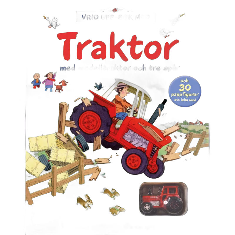 Vrid upp-bok med Traktor