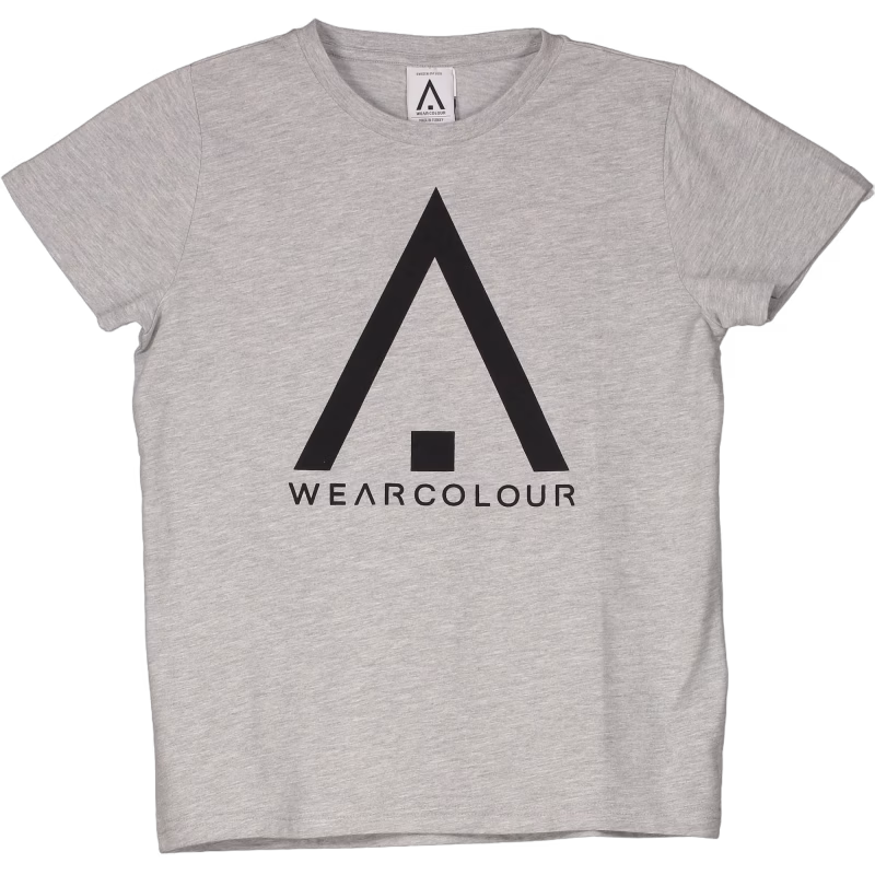 Wearcolour Patch T-Shirt, Grey Melange 140
