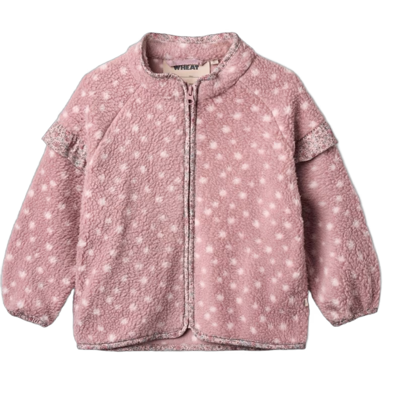 Wheat Ellena Fleecejacka, Rosewood Dots, 122