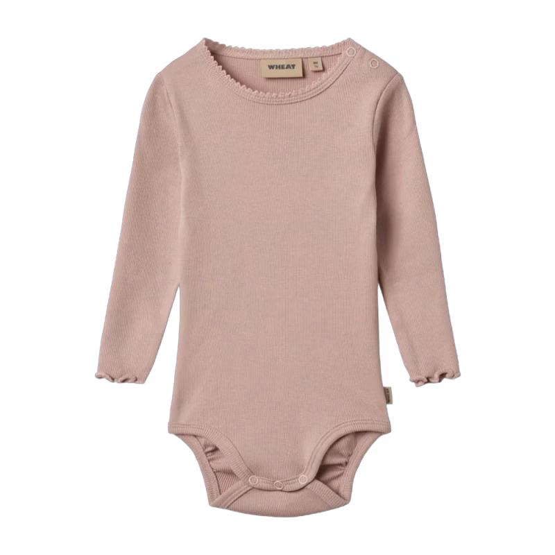 WHEAT Långärmad Body Regitze Rose Powder