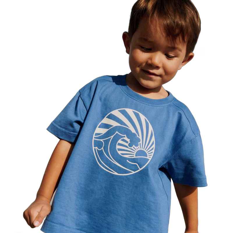 Wheat Wally T-shirt, Blue, 110