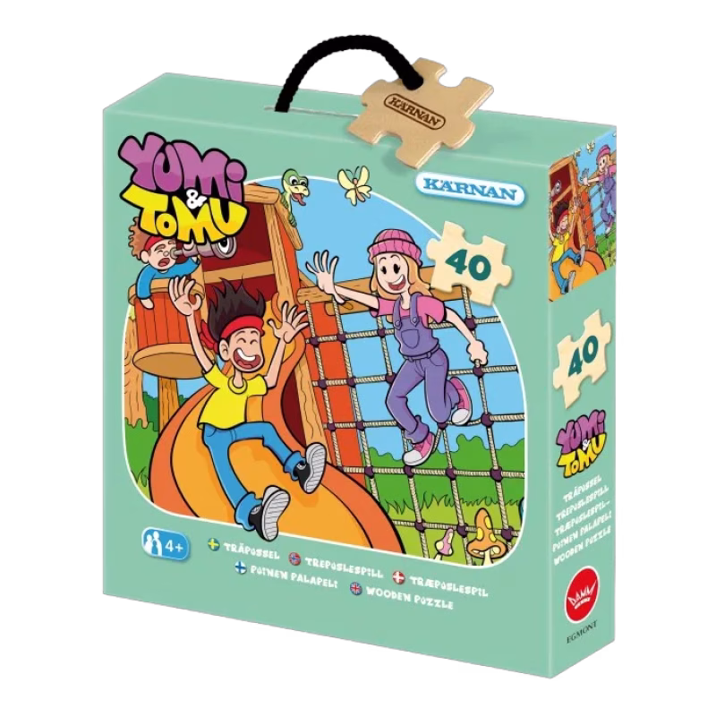 Yumi och Tomu Träpussel i ask 40-bitar