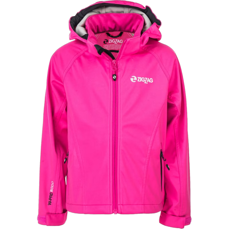 ZigZag Grand Softshelljacka, Pink Glo 3 år